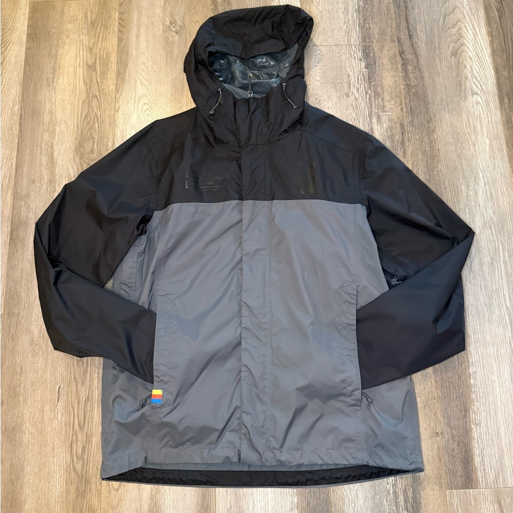 ✌️Dutch Bros Black + Grey Windbreaker small Full Zip Hoodie Employee Exclusive
